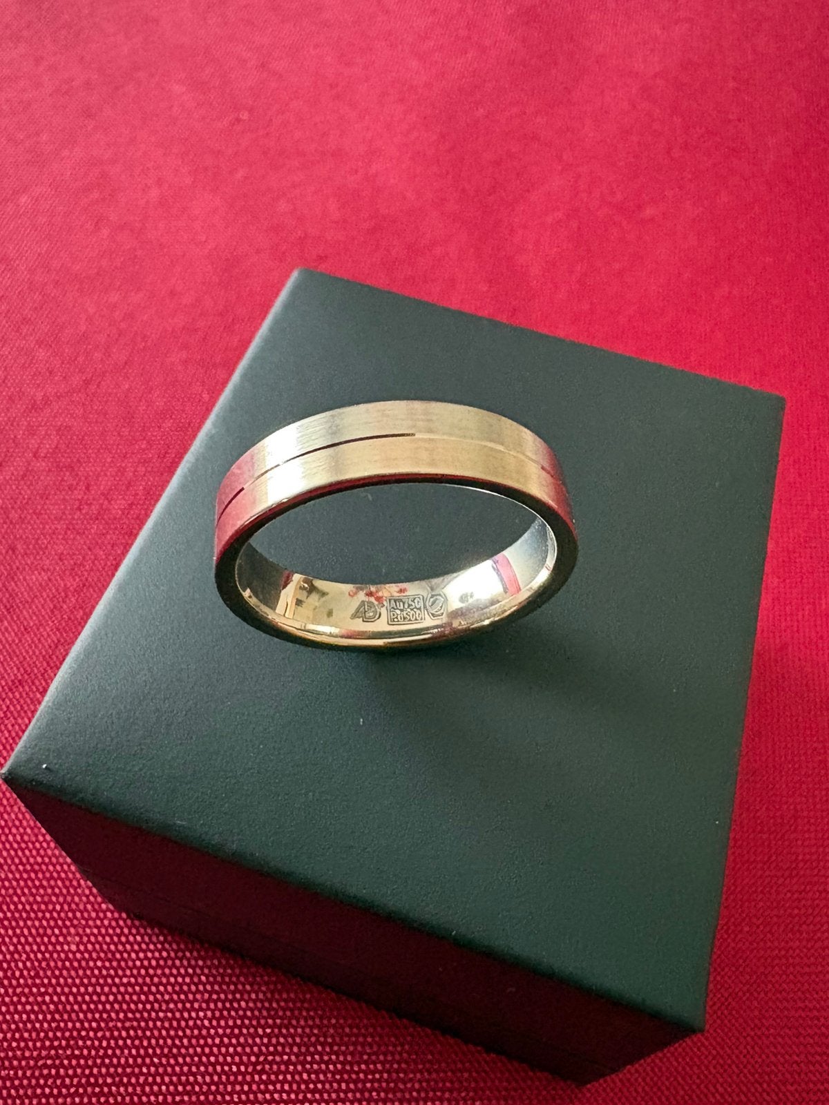 18 karaat gouden trouwring man ,maat 19mm., Ophalen, 19 tot 20, Wit, Heer