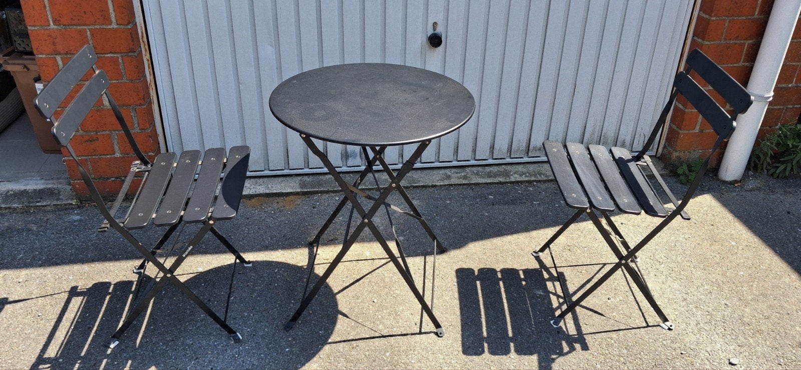 Bistro tafel + stoelen, Tuin en Terras, Ophalen