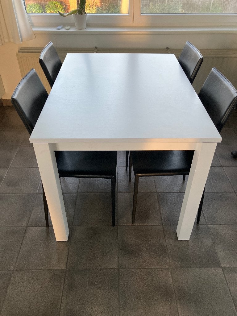 Keukentafel met stoelen, 100 à 150 cm, Cinq personnes ou plus, Enlèvement, 50 à 100 cm