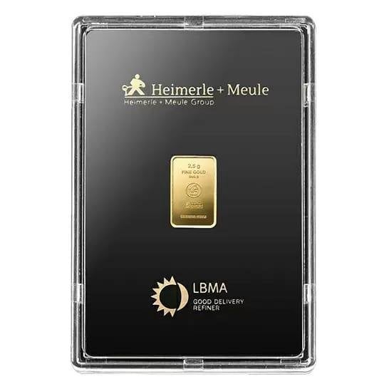 Lingot d'or 2,5 grammes, Enlèvement ou Envoi, Or