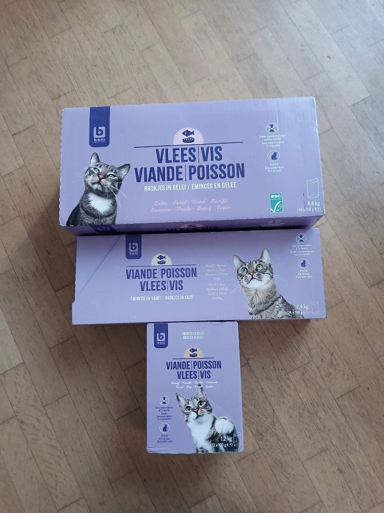 Nourriture pour chat Boni - 3 packs, Enlèvement, Chat