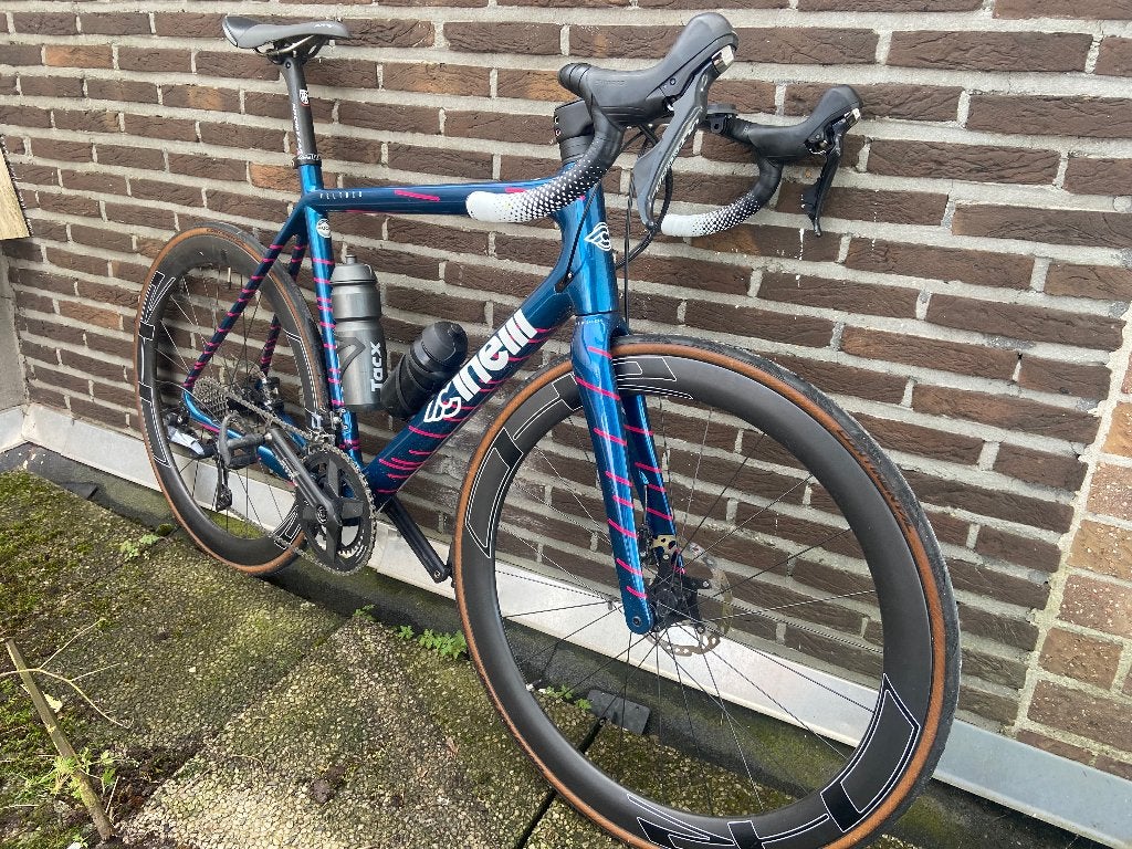 Carbon koersfiets cinelli, Gebruikt, Carbon, Schijfrem, 53 tot 57 cm
