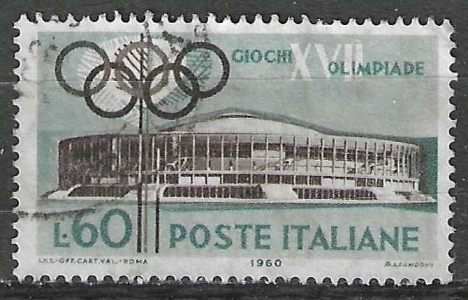 Italie 1960 - Yvert 817 - 17es Jeux olympiques d'été (ST), Envoi, Affranchi