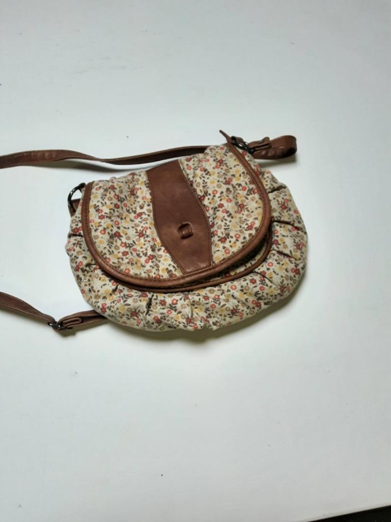 Stoffen handtas met bloemenmotief, Ophalen, Handtas