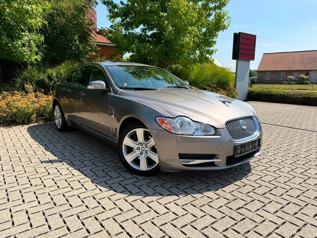 Jaguar XF 2.7 - 2008/140.000km/Automaat - FULL OPTION, Auto's, Jaguar, Automaat, Beige, Beige, Bedrijf