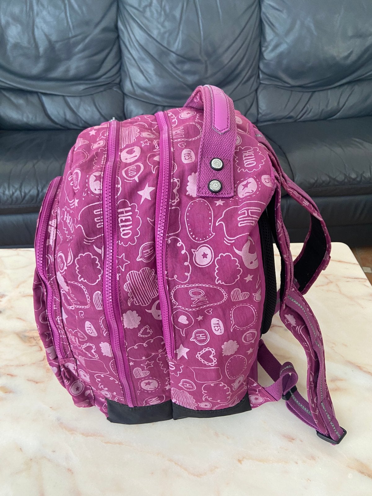 Beau grand sac à dos Kipling, double compartiment, Enlèvement, Utilisé, Kipling