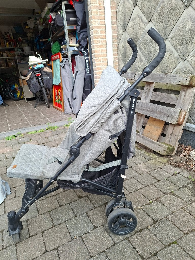 Opvouwbare buggy little dutch, Ophalen, Gebruikt, Verstelbare rugleuning