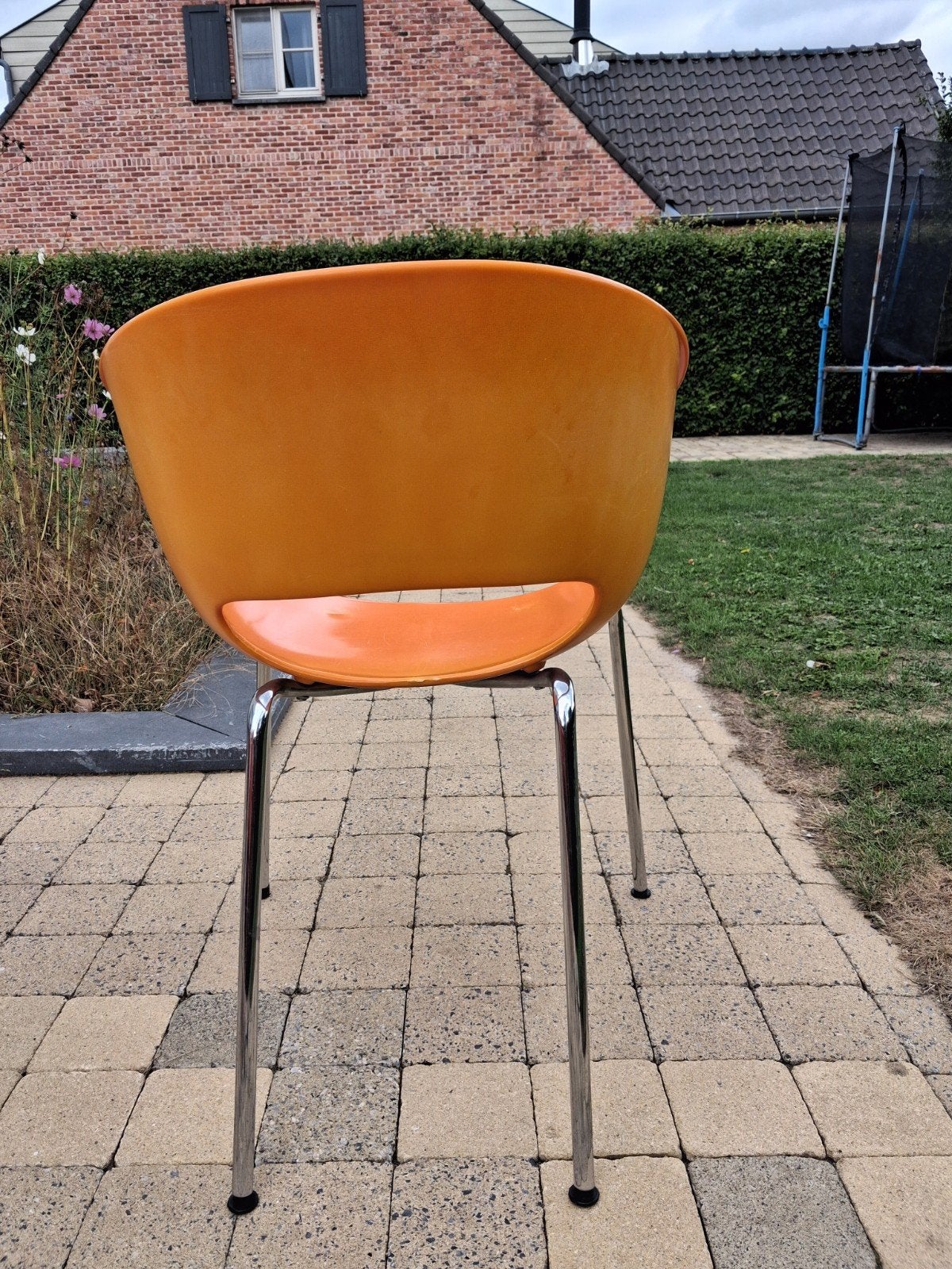 Chaises orange, Maison & Meubles, Autres couleurs, Vintage, Synthétique, Enlèvement