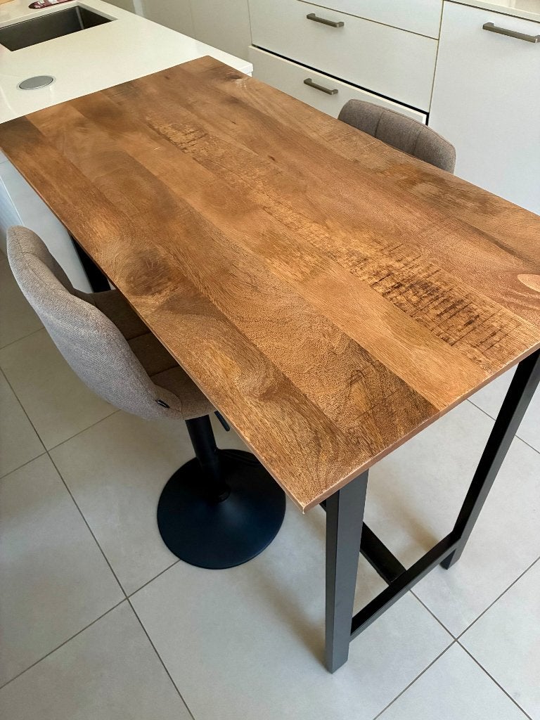 Bartafel bruin mangohout, Ophalen, Zo goed als nieuw