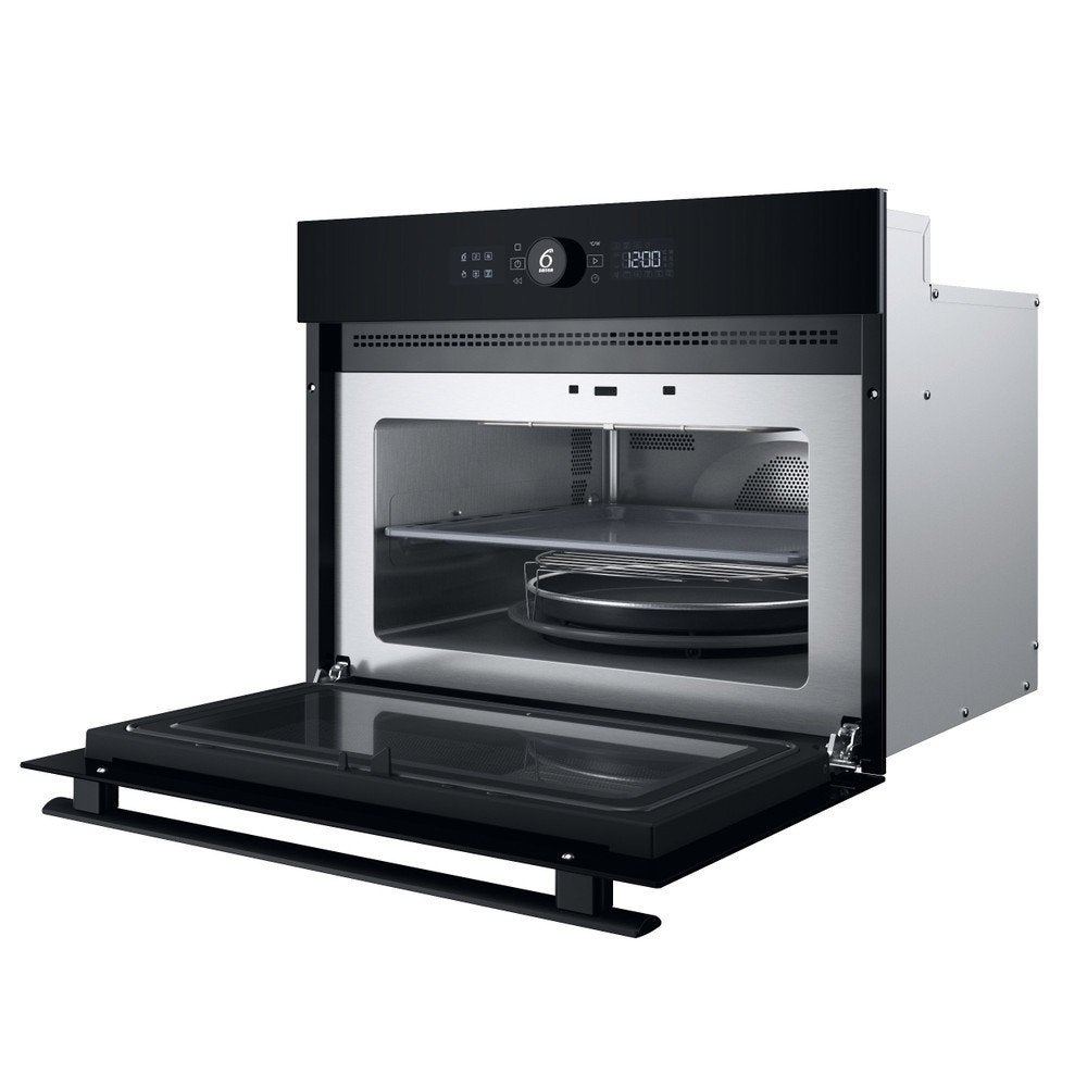 WHIRLPOOL combi microwave WMW47 black, Electroménager, Micro-ondes, Neuf, Encastré, 45 à 60 cm, Croustillant, Gril, Air chaud