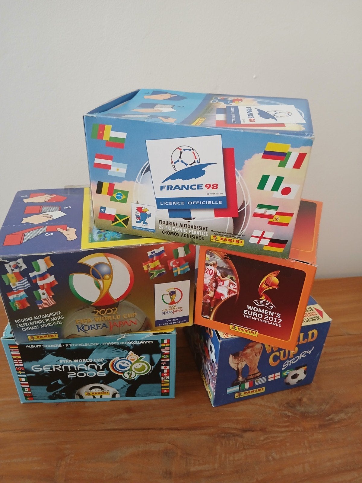 Panini collectie lege doos, Ophalen of Verzenden, Gebruikt