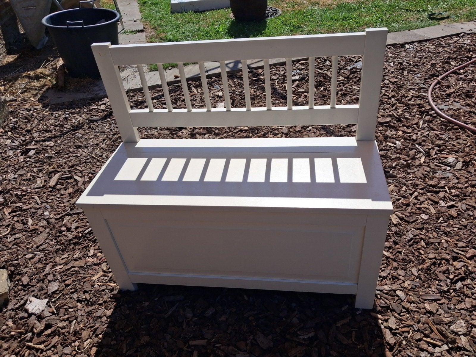 Banc pour enfant avec compartiment de rangement, Enlèvement