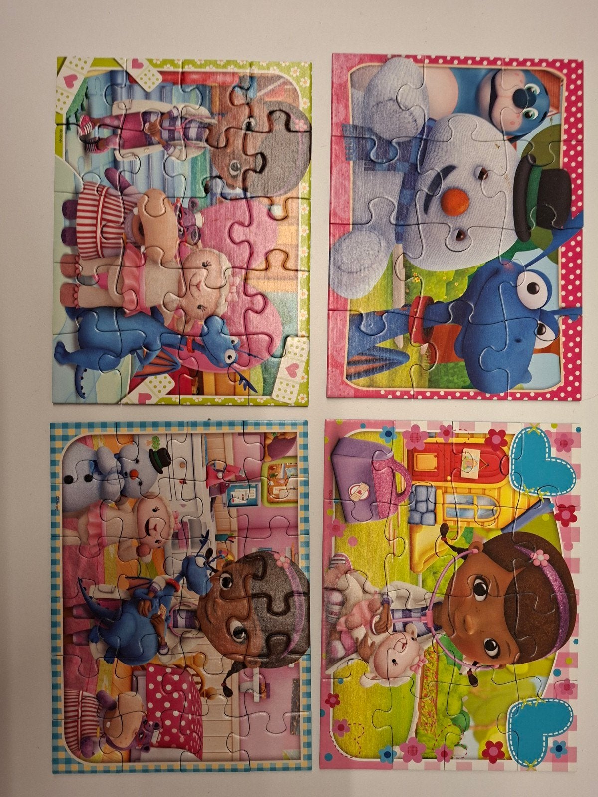 4 puzzles créés par le docteur McStuffins., Enfants & Bébés, Enlèvement, 10 à 50 pièces, Comme neuf