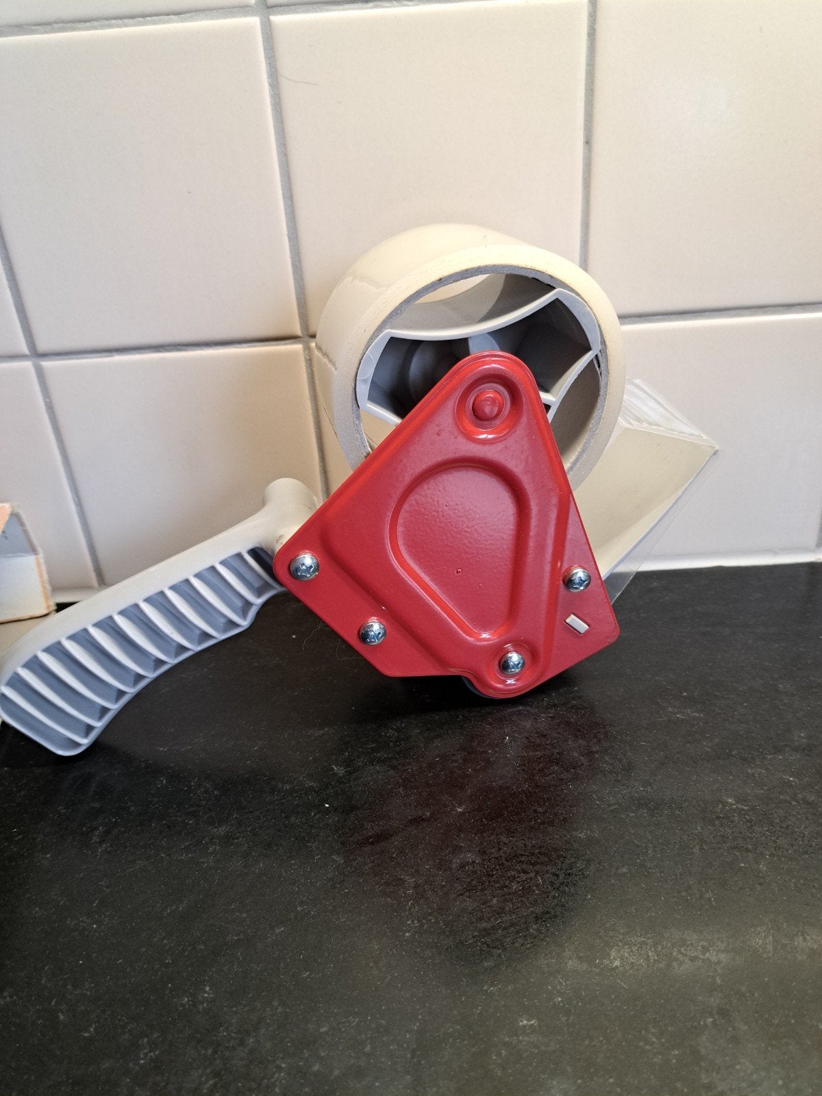 handafroller tape dispensor voor verpakkingen, Diversen, Ophalen of Verzenden, Zo goed als nieuw