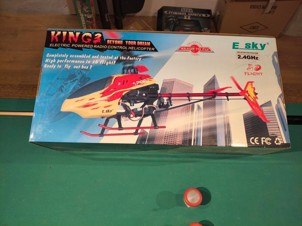 Esky king 3 cp nos heli, Hobby en Vrije tijd, Modelbouw | Radiografisch | Helikopters en Quadcopters, Ophalen