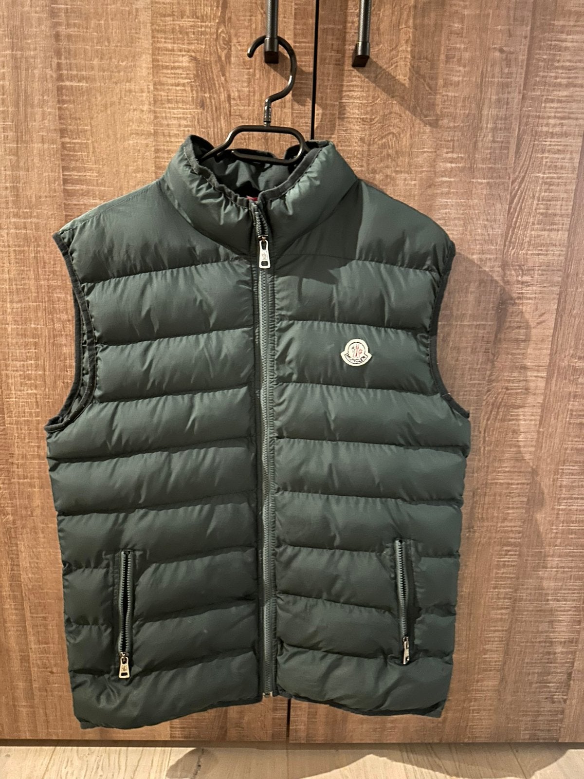 Moncler Bodywarmer Groen, Kleding | Heren, Ophalen of Verzenden, Gedragen, Maat 52/54 (L), Groen