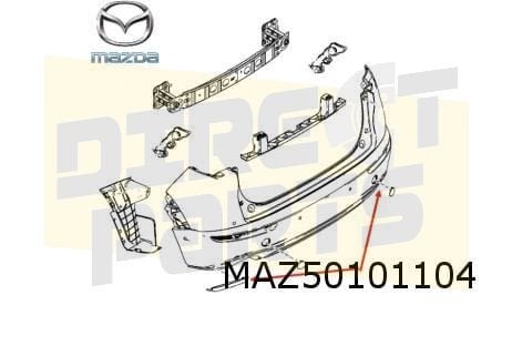 Mazda CX-30 reflector Rechts achterzijde Origineel! DFR5515L, -, Verzenden, -, Nieuw
