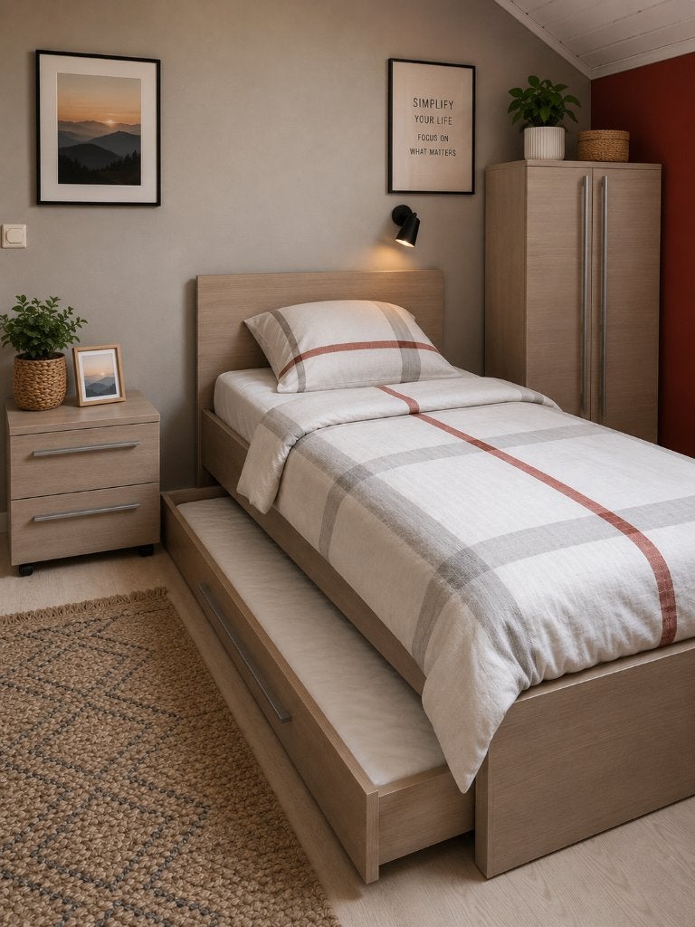 Complete slaapkamerset - In zeer goede staat, Ophalen, Zo goed als nieuw, Eenpersoons, Moderne - chic