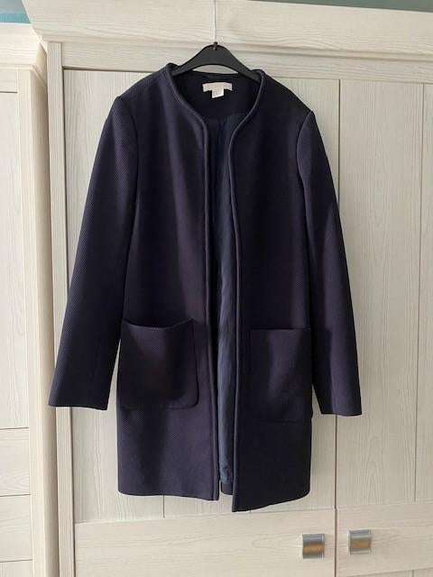 mantel dames 36, H&M, Blauw, Nieuw, Ophalen of Verzenden