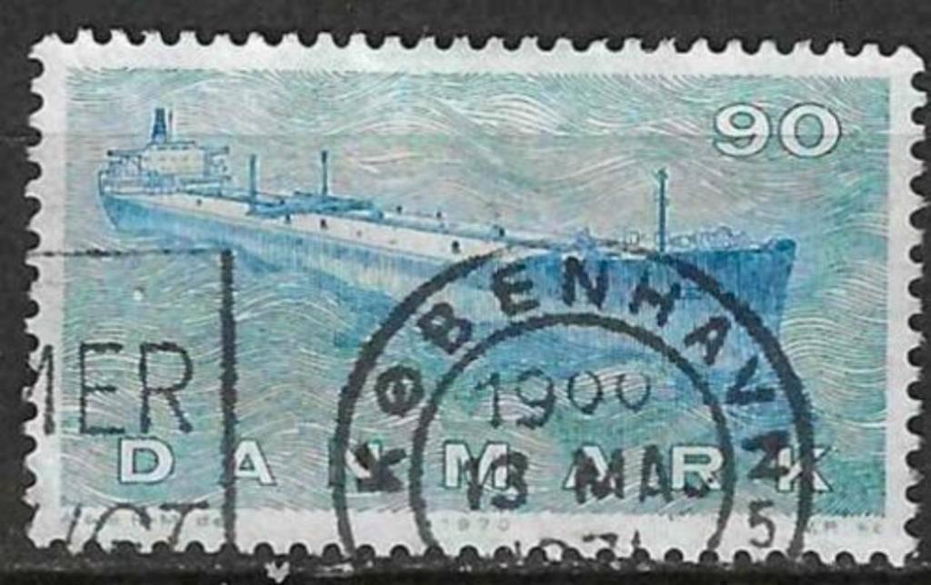 Danemark 1970 - Yvert 511 - Navire danoise (ST), Timbres & Monnaies, Timbres | Europe | Scandinavie, Envoi, Danemark, Affranchi
