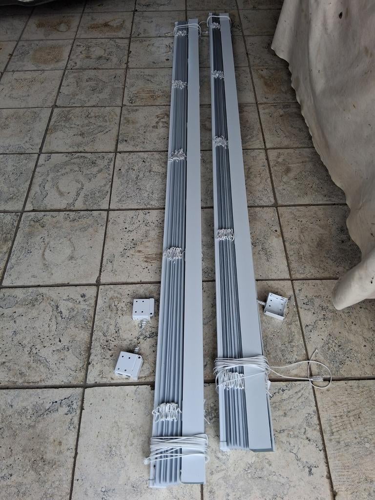 Aluminium lamellen, Huis en Inrichting, Stoffering | Gordijnen en Lamellen, Ophalen, Strak, Wit, Zo goed als nieuw