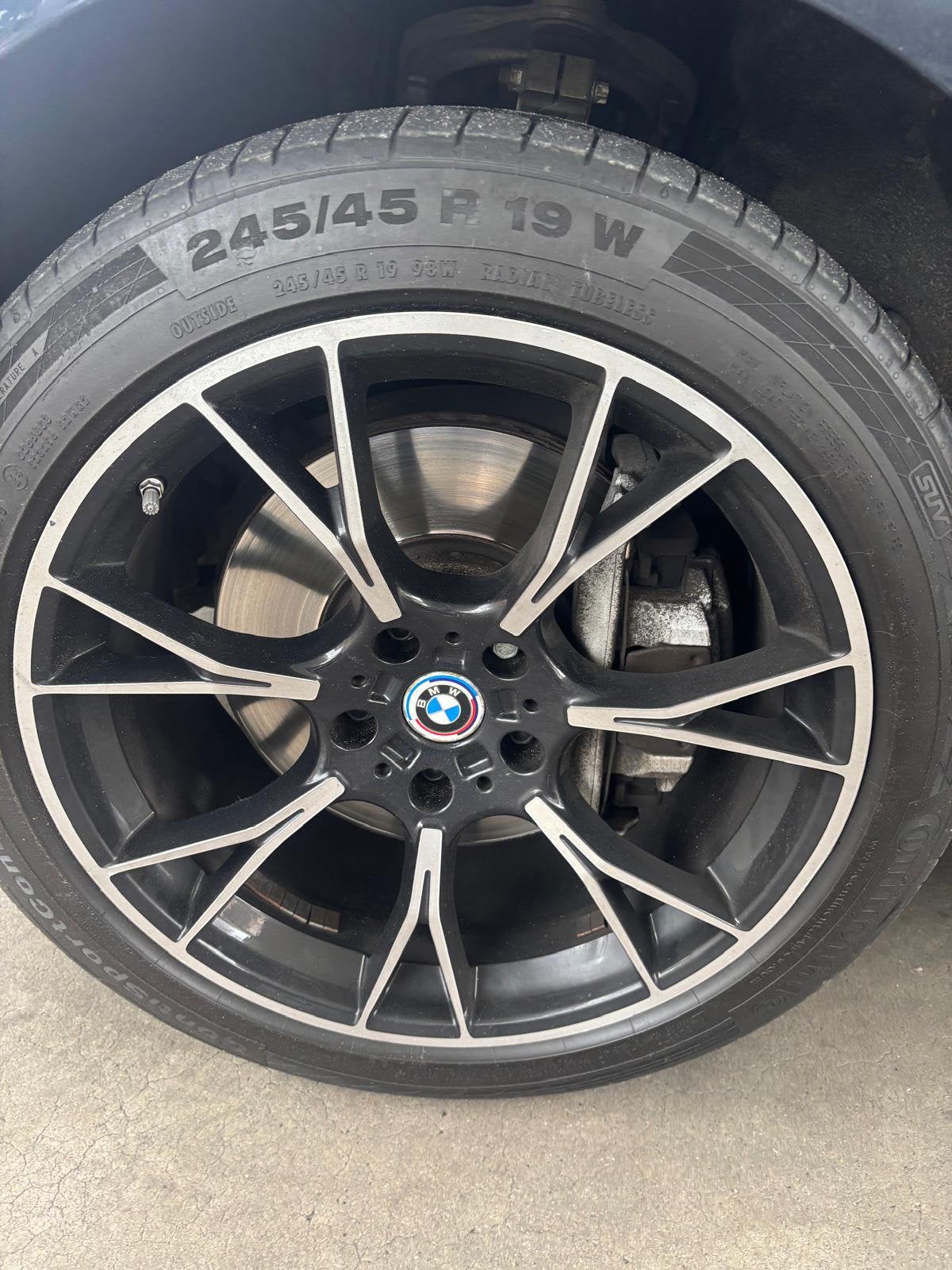 Originele BMW 19 inch Velgen met Continental Zomerbanden, Enlèvement, 19 pouces, Pneus été, Pneu(s)