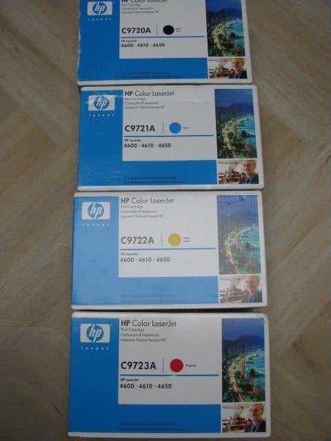 4 toners HP 4600/4610/4650 (HP 641A/EP 85) C9720A-C9721A-enz, Ophalen of Verzenden, Nieuw, Toner, HP ORIGINAL