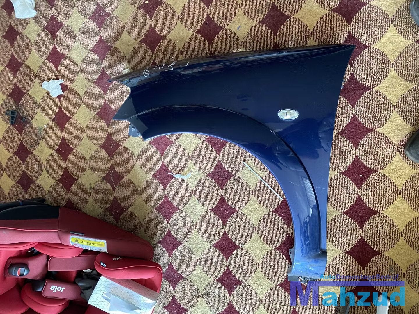 Citro n C3 linker voor scherm zijscherm blauw KPUD, Citroën, Stellantis N.V., Utilisé, Avant