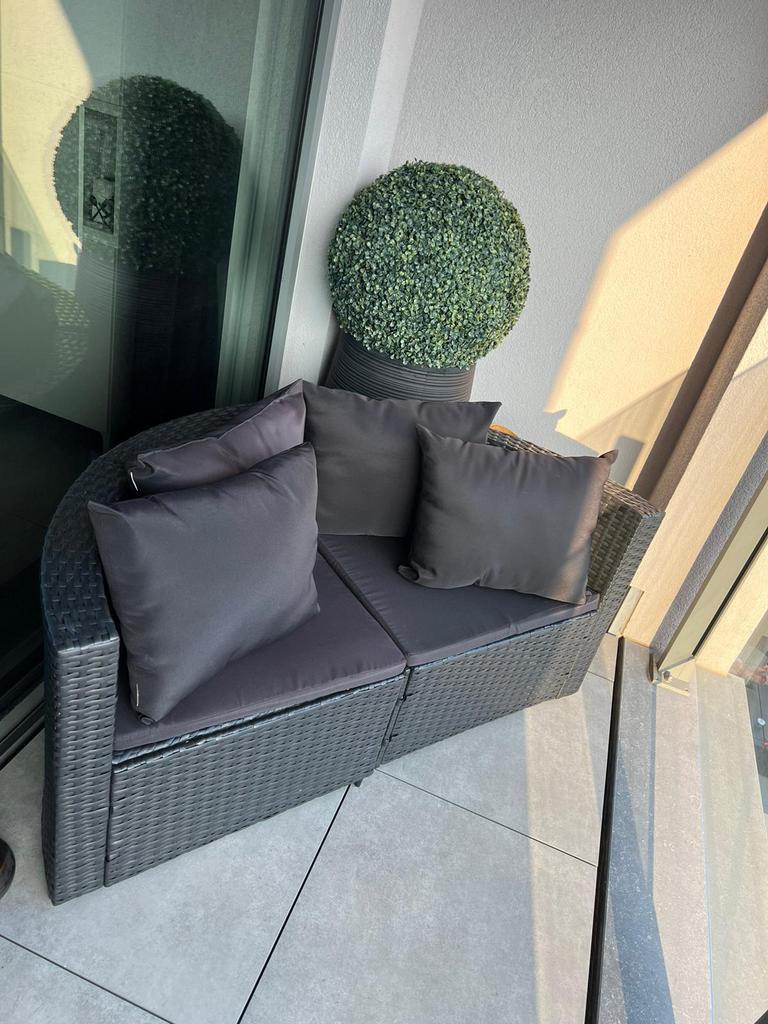 Terrasset halve maan, Tuin en Terras, Ophalen, Zo goed als nieuw