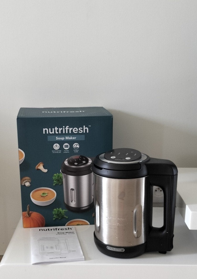soepmaker 1600ml van Nutrifresh, Elektronische apparatuur, Blenders, Ophalen of Verzenden, Zo goed als nieuw, Soepmaker