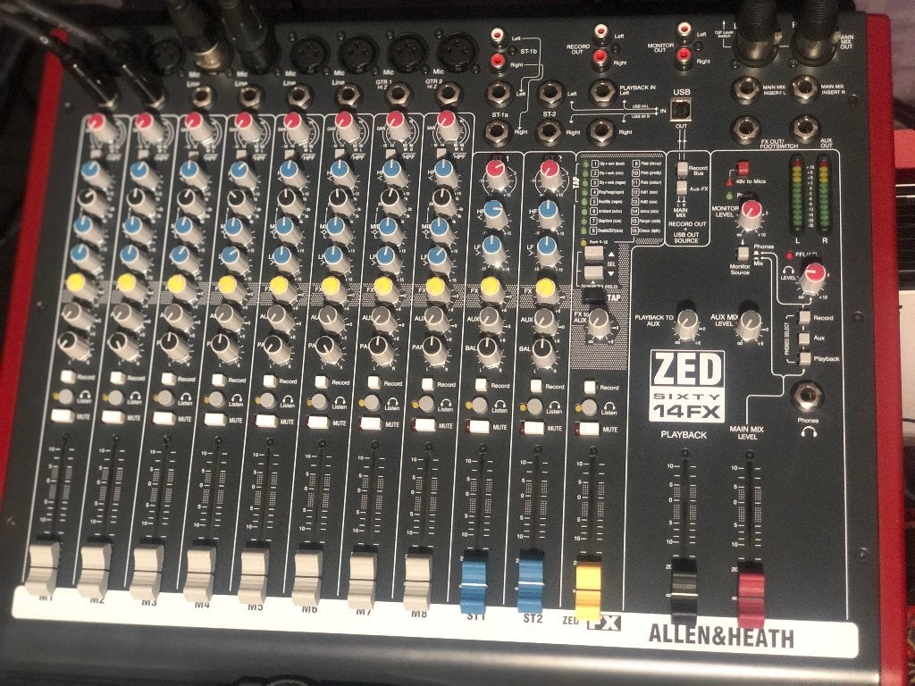 Allen & Heath ZED60-14FX analoog mengpaneel, Muziek en Instrumenten, Ophalen of Verzenden, Zo goed als nieuw, 10 tot 20 kanalen