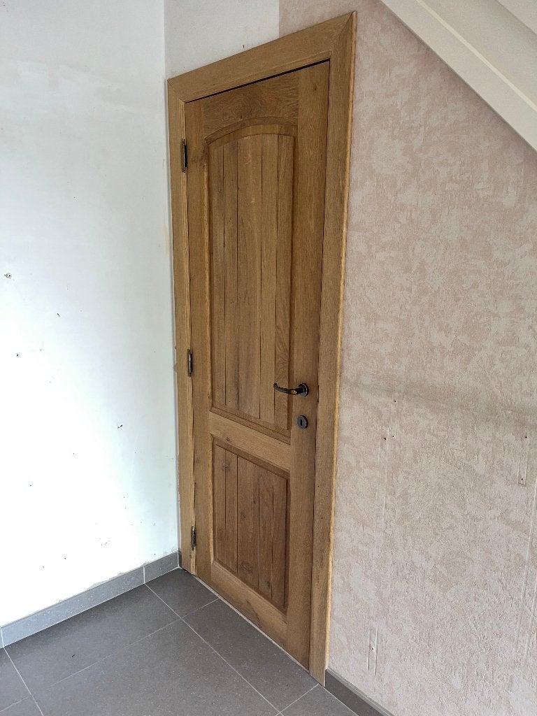 Eiken binnendeuren, Doe-het-zelf en Bouw, Ophalen, Gebruikt, Binnendeur, 200 tot 215 cm
