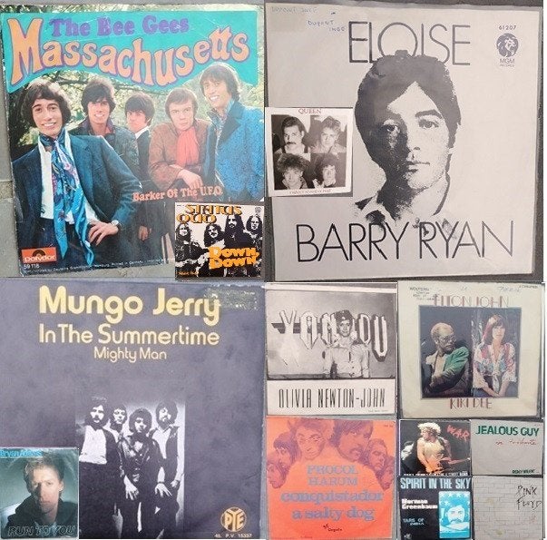 "Collectie POPSINGLES"! (beschrijving lezen!), Gebruikt, 7 inch, Pop, Overige typen