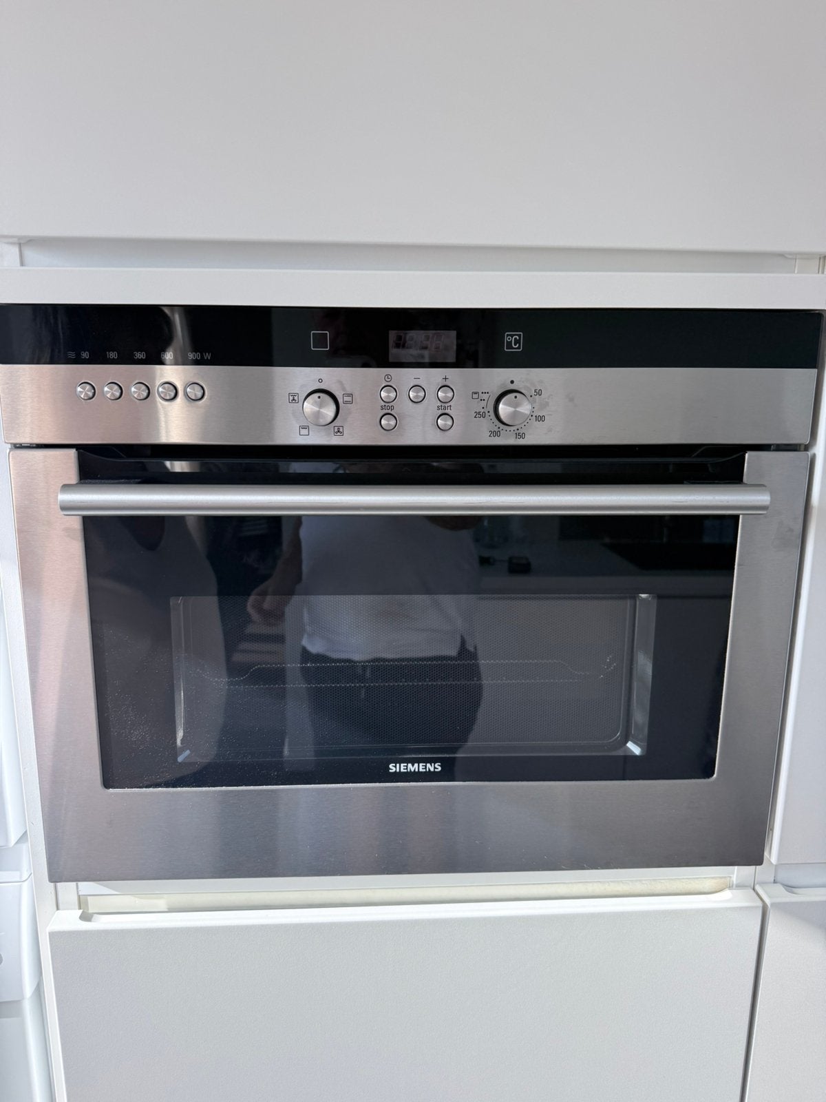 Siemens combi microwave inox 45cm hoog, Electroménager, Enlèvement, Comme neuf, Siemens