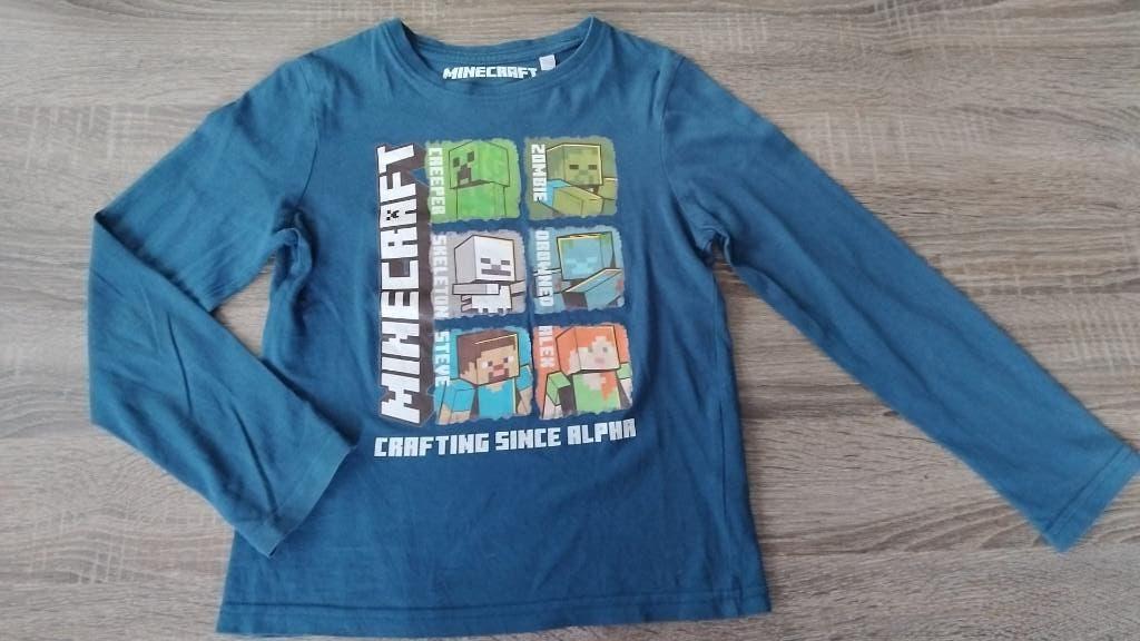 t-shirt 122, Kinderen en Baby's, Ophalen, Gebruikt, Minecraft, Shirt of Longsleeve