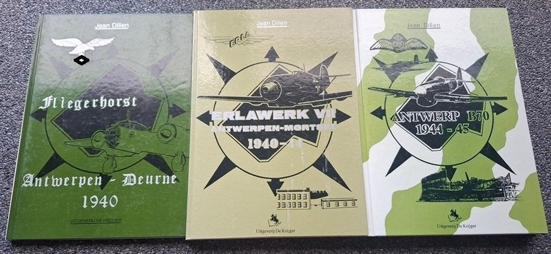 3-delige set Antwerpen WOII ( Jean Dillen ), Boeken, Ophalen of Verzenden, Tweede Wereldoorlog, Zo goed als nieuw, Luchtmacht
