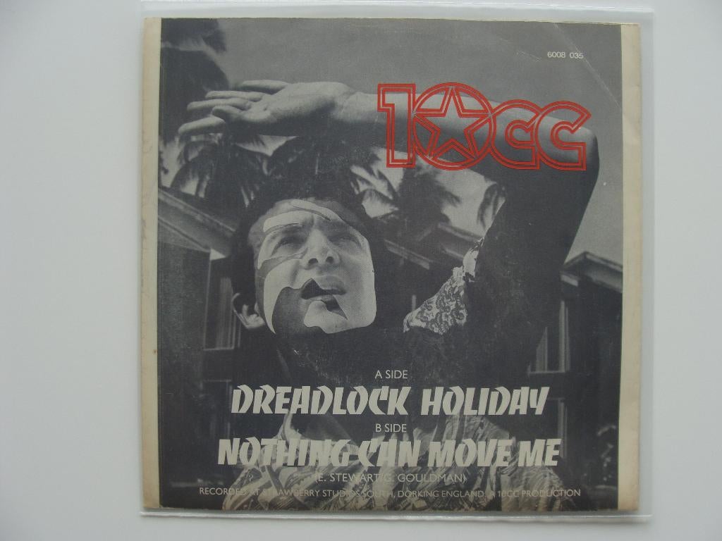 10cc – Dreadlock Holiday (1978), CD & DVD, Vinyles Singles, Single, Pop, 7 pouces, Enlèvement ou Envoi