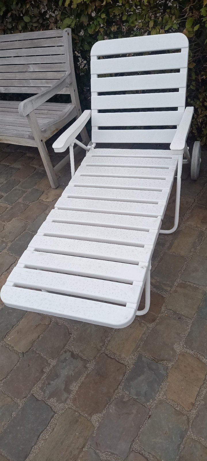 ligbed, Jardin & Terrasse, Chaises longues, Enlèvement, Synthétique, Réglable
