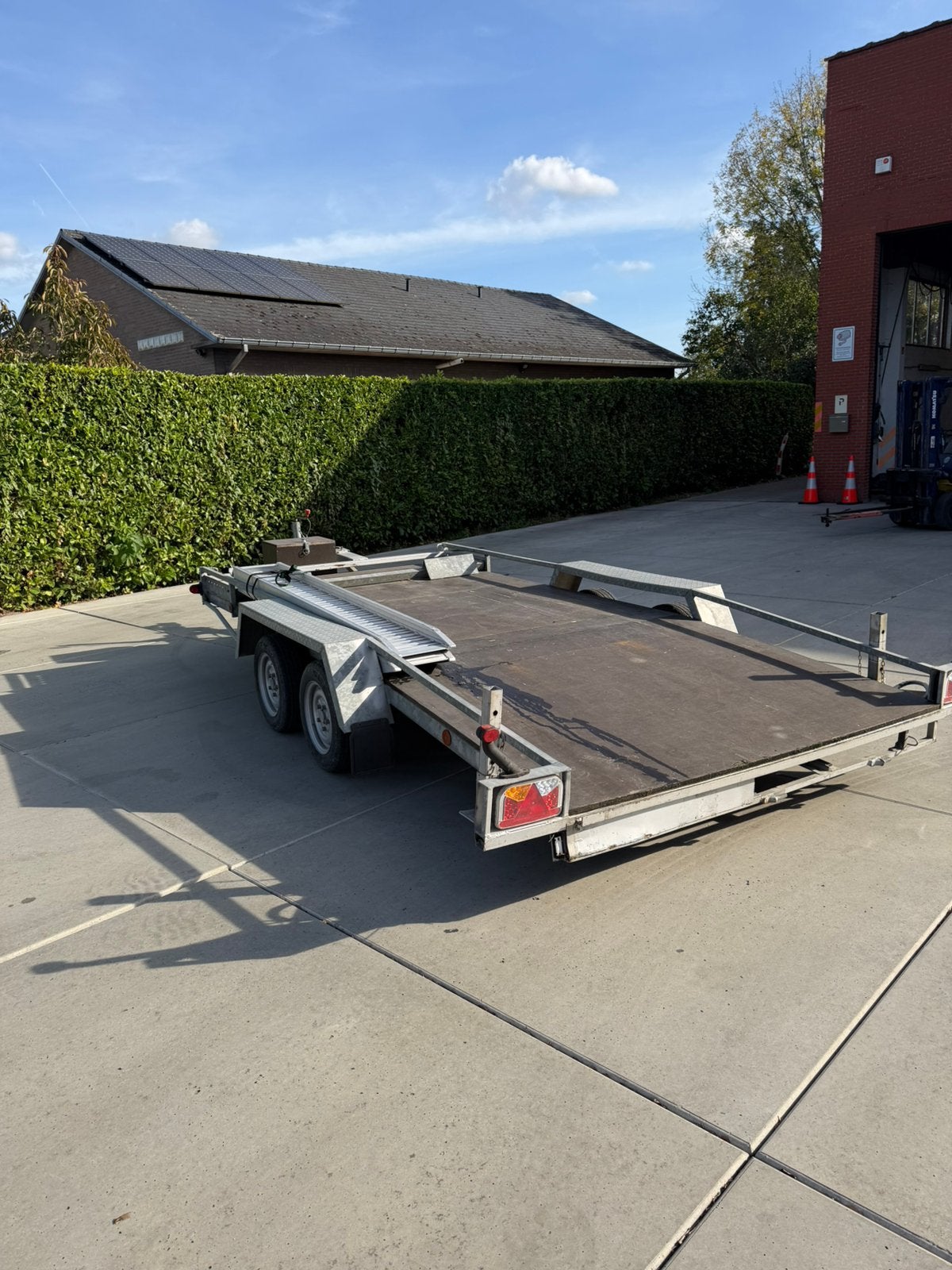 Auto aanhangwagen, Ophalen, Gebruikt