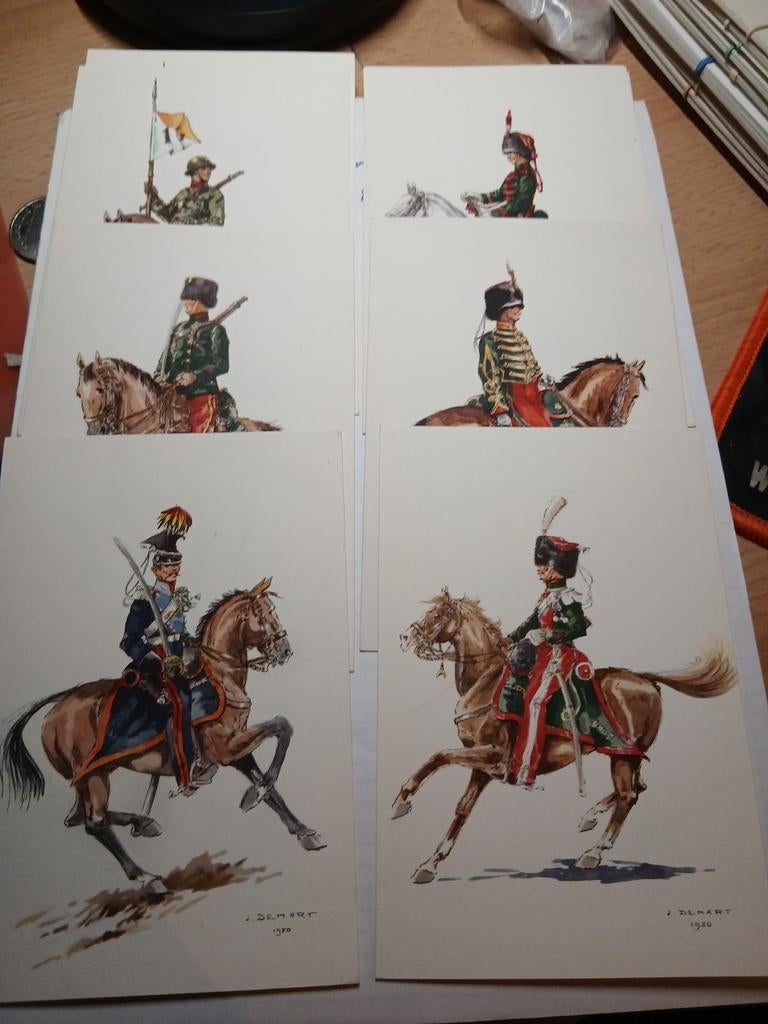 Costumes militaires belges.  Guides. Lot 9., Collections, Enlèvement ou Envoi