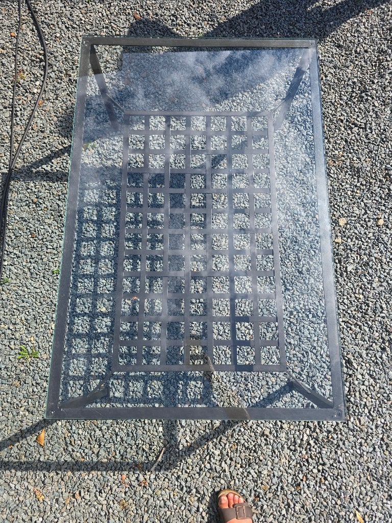 Salontafel, Maison & Meubles, Tables | Tables de salon, 100 à 150 cm, Verre, Enlèvement, Utilisé