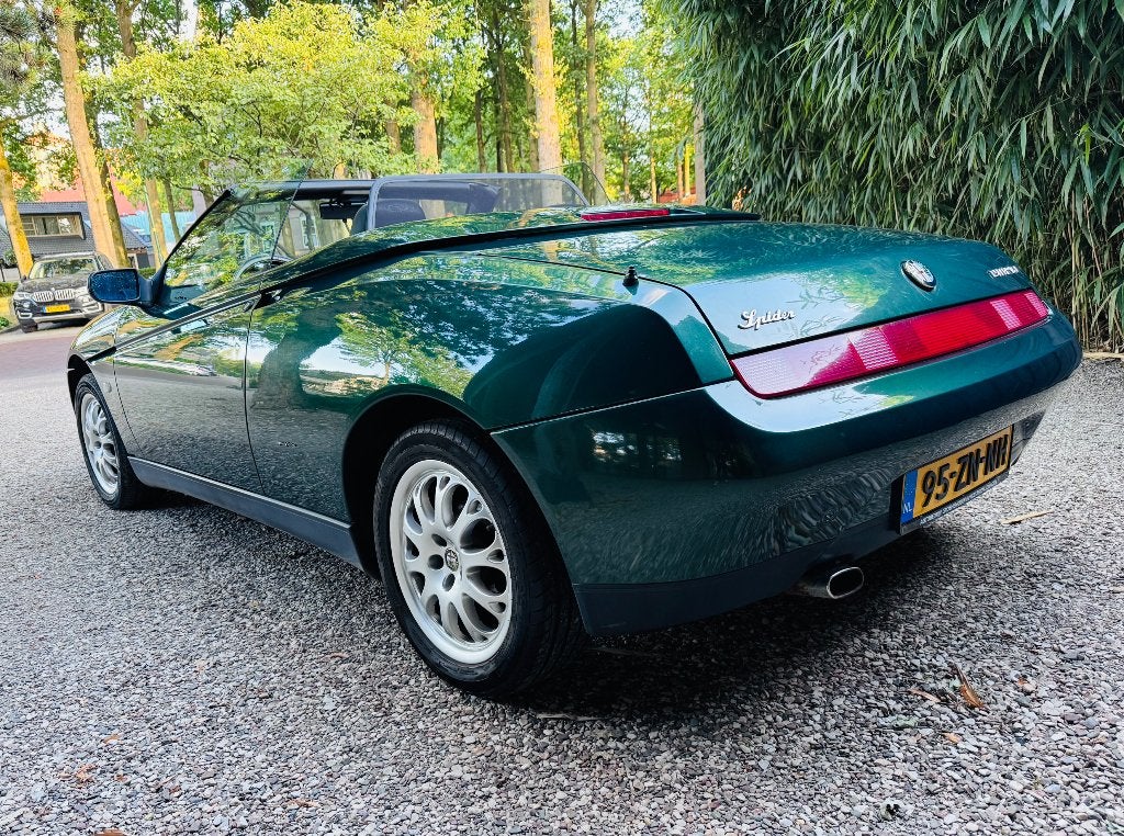 Alfa Romeo Spider 2.0 Twin Spark, Zwart, Cabriolet, Spider, Leder