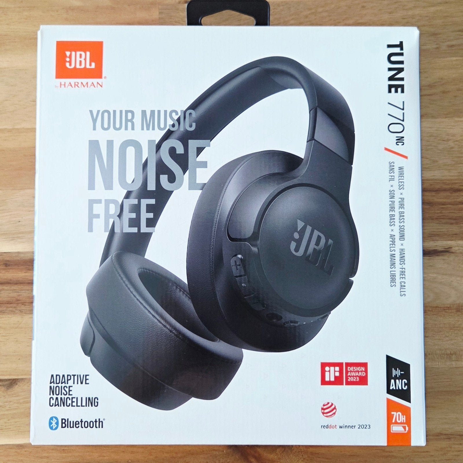 JBL Tune 770 NC, Enlèvement ou Envoi, Noir, JBL, Sans fil