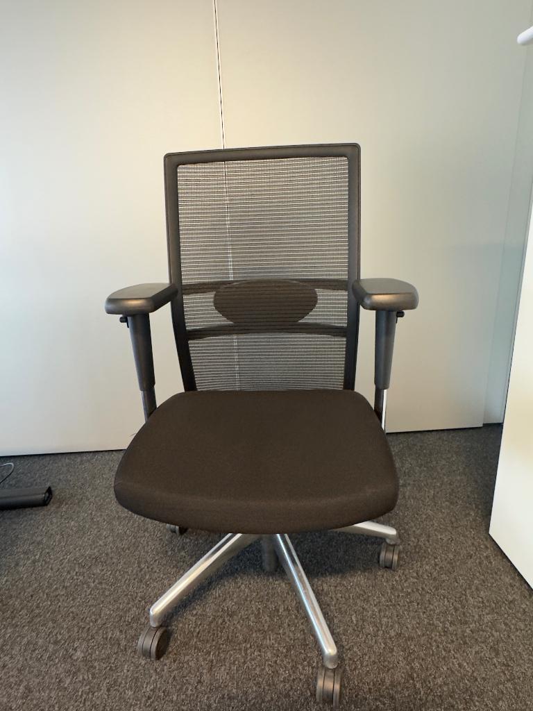 Ergonomische bureaustoel Donati – zwart, Comme neuf, Enlèvement, Chaise de bureau, Ergonomique