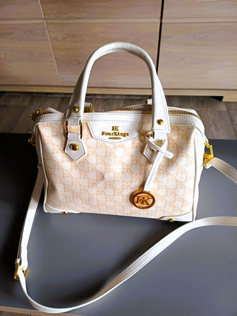 FourKings handtas nieuw., Enlèvement ou Envoi, Beige, Sac à main