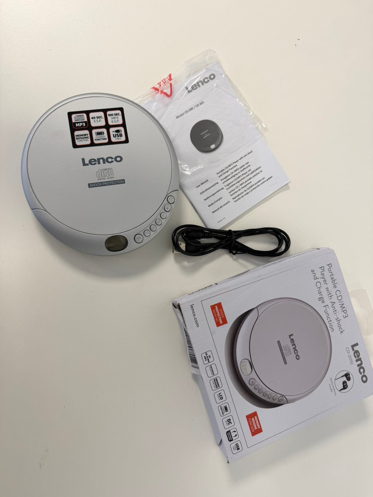 Lecteur CD et MP3 Lenco CD-201SI Discman neuf dans sa boîte, Enlèvement ou Envoi, Discman