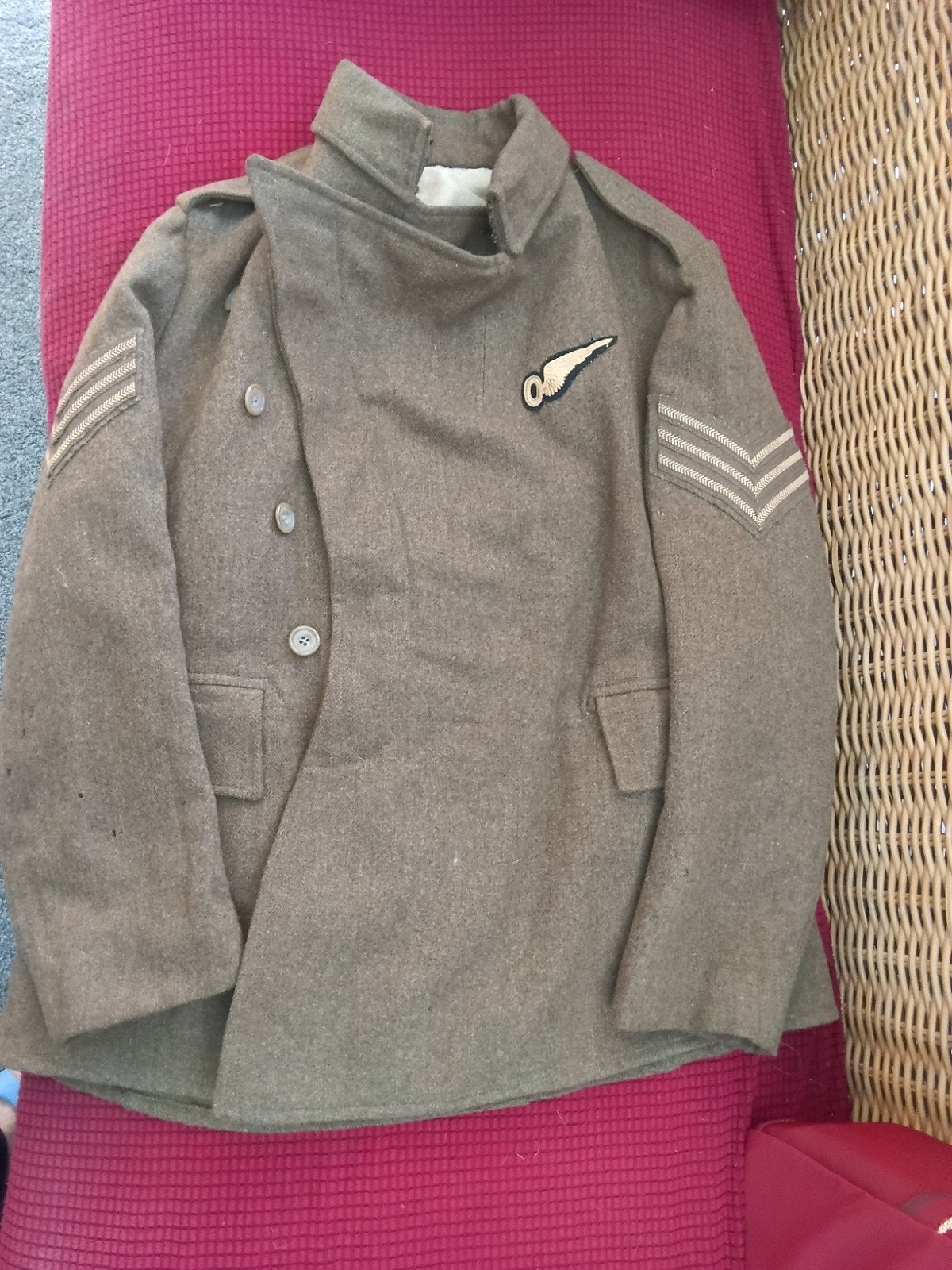 Gilet aérien de sous-officier britannique du RFC, Première G, Enlèvement ou Envoi