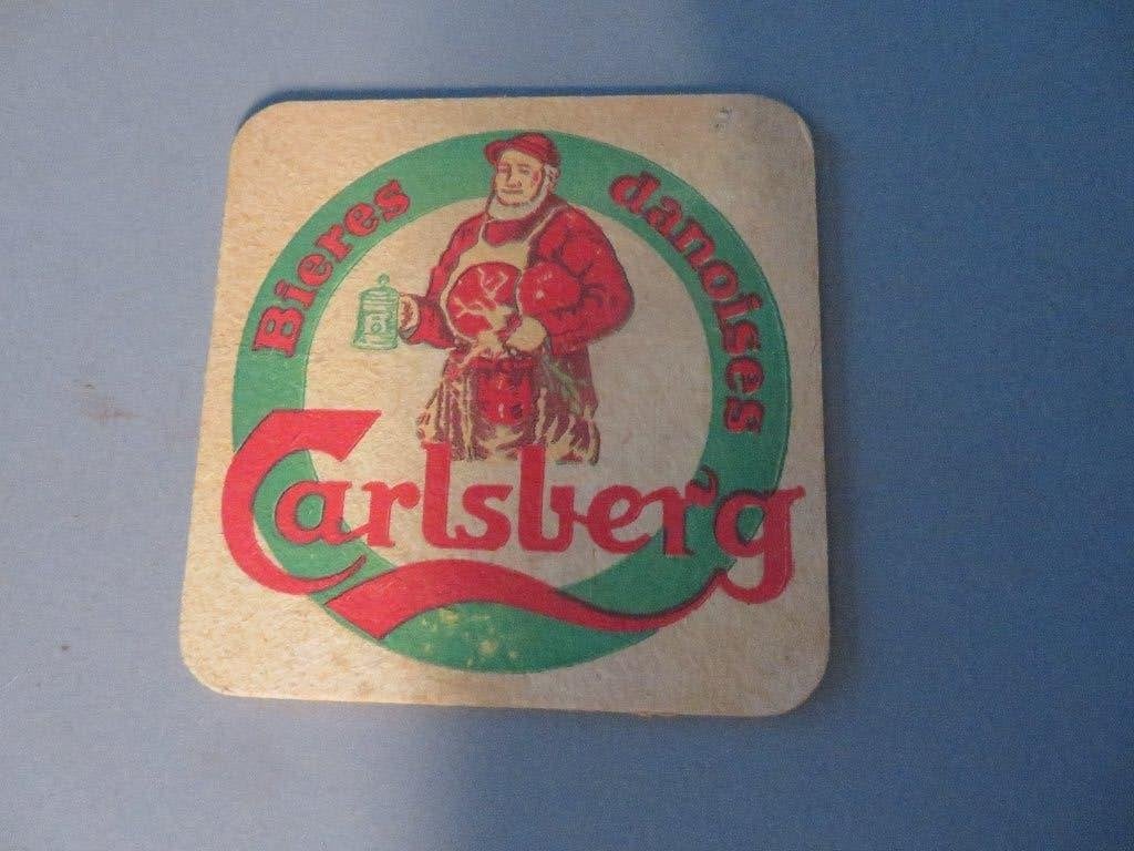 bierviltje bieres Danoises Carlsberg Expo 58 Brussels, Verzamelen, Ophalen of Verzenden, Zo goed als nieuw, Viltje(s), Overige merken