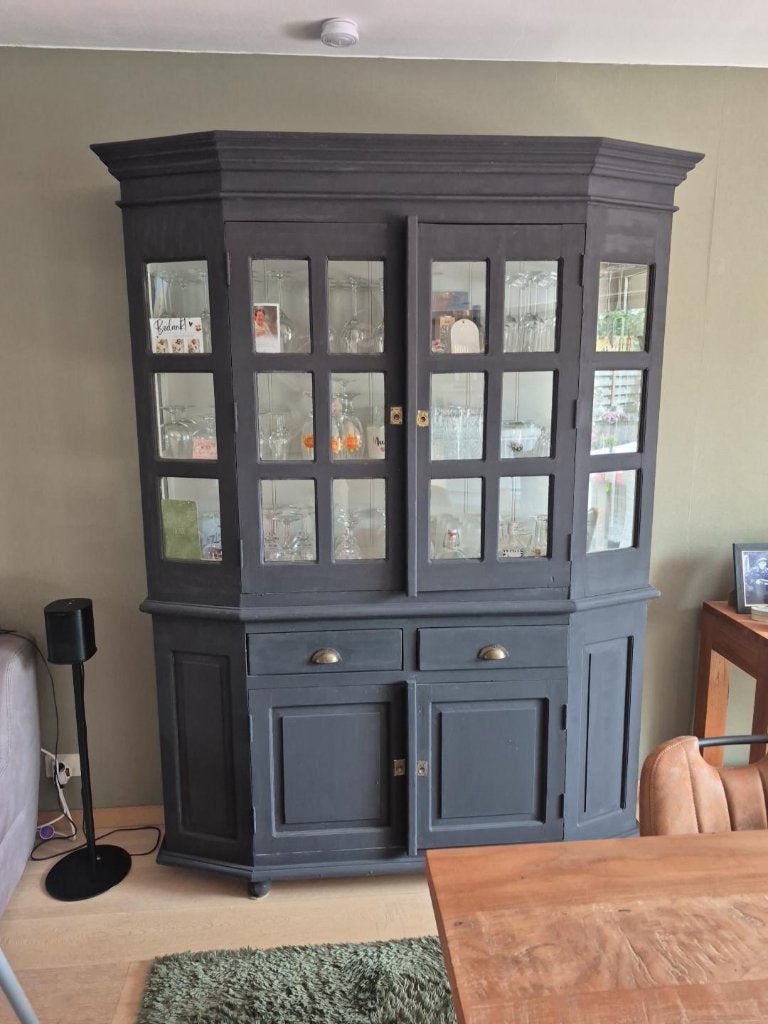 Mooie massieve vitrine kast, Enlèvement
