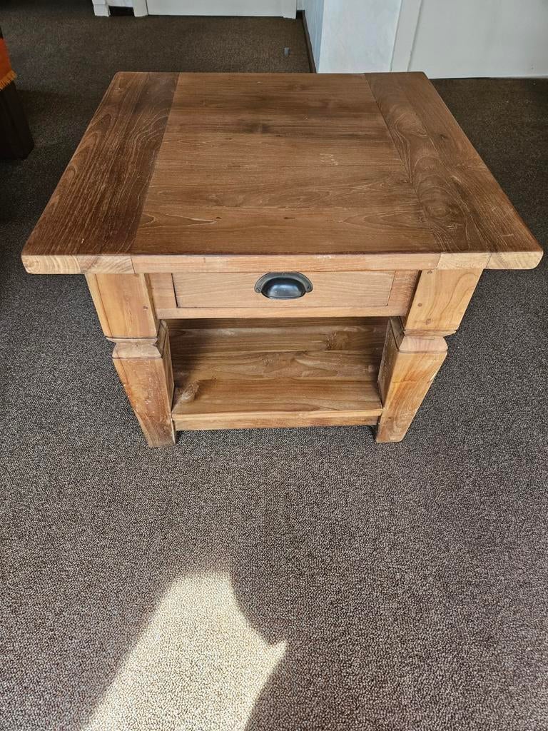 Grenen bijzettafel, Huis en Inrichting, Tafels | Salontafels, Ophalen